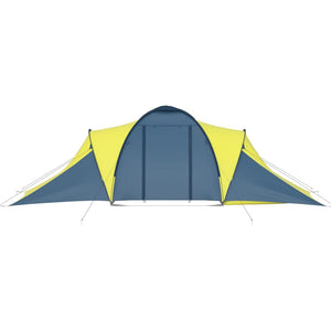 Tenda da Campeggio per 6 Persone Blu e Gialla cod mxl 54823