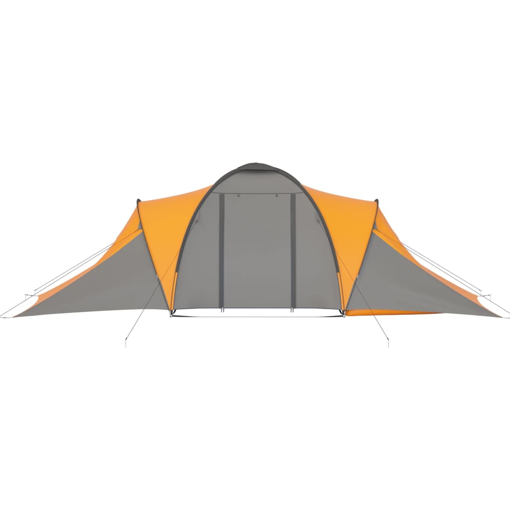 Tenda da Campeggio per 6 Persone Grigia e Arancione cod mxl 65131