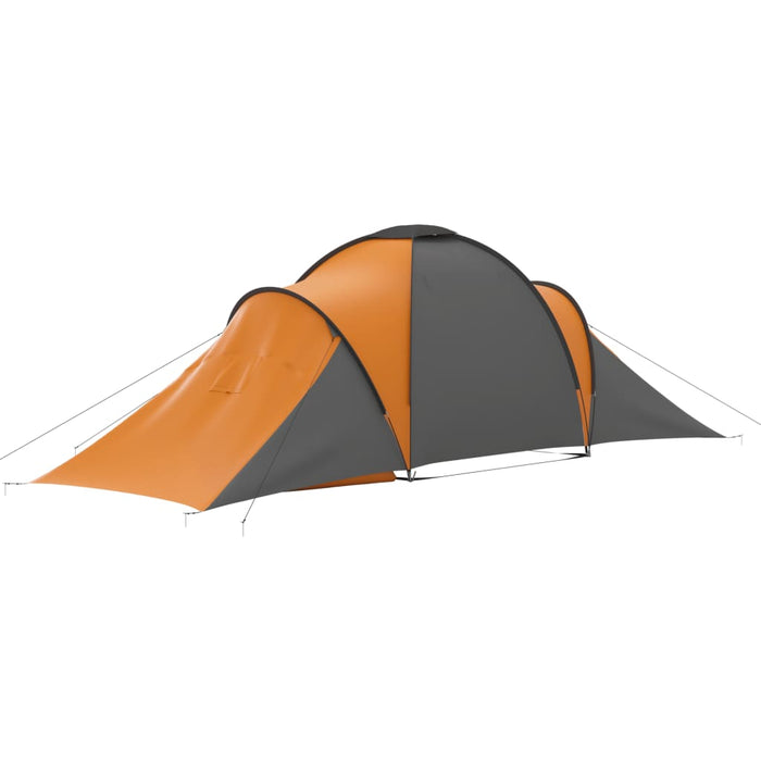 Tenda da Campeggio per 6 Persone Grigia e Arancione cod mxl 65131