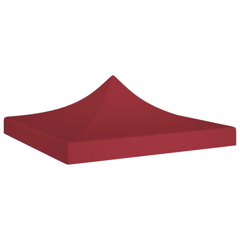 Tetto per Tendone per Feste 3x3 m Rosso Borgogna 270 g/m² 315322