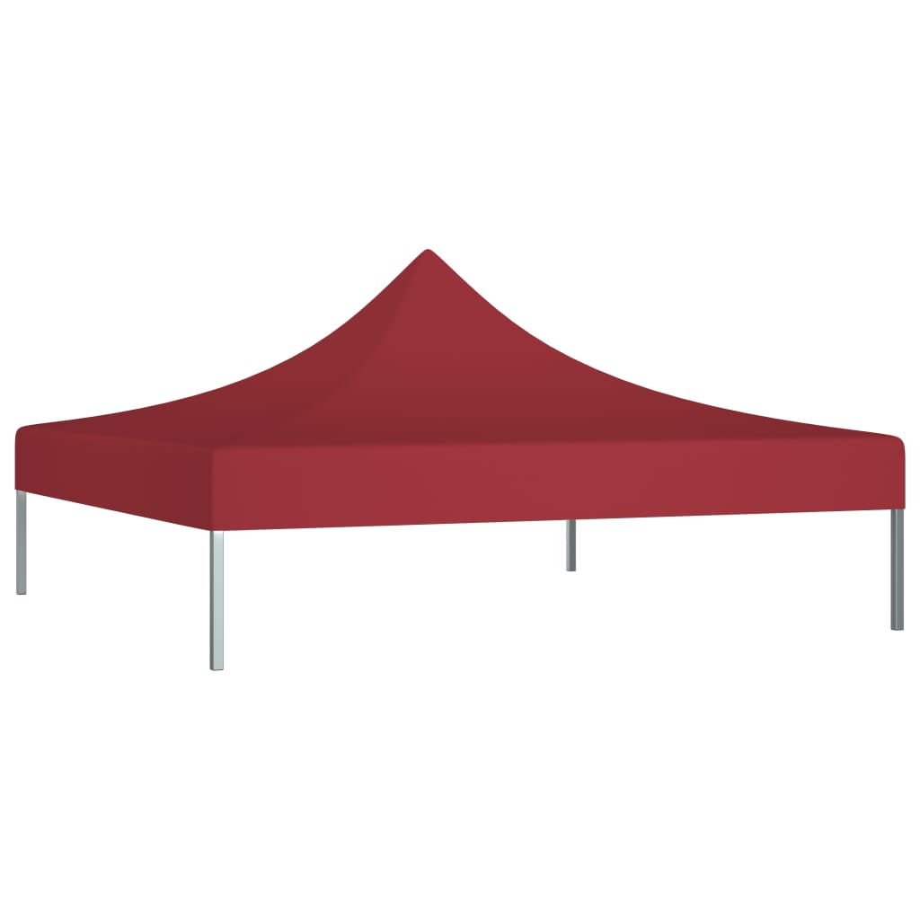 Tetto per Tendone per Feste 3x3 m Rosso Borgogna 270 g/m² 315322