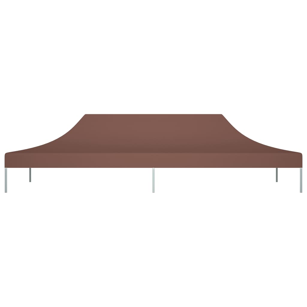 Tetto per Tendone per Feste 6x3 m Marrone 270 g/m² cod mxl 71080