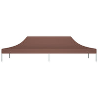 Tetto per Tendone per Feste 6x3 m Marrone 270 g/m² cod mxl 71080