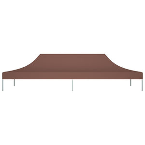 Tetto per Tendone per Feste 6x3 m Marrone 270 g/m² cod mxl 71080