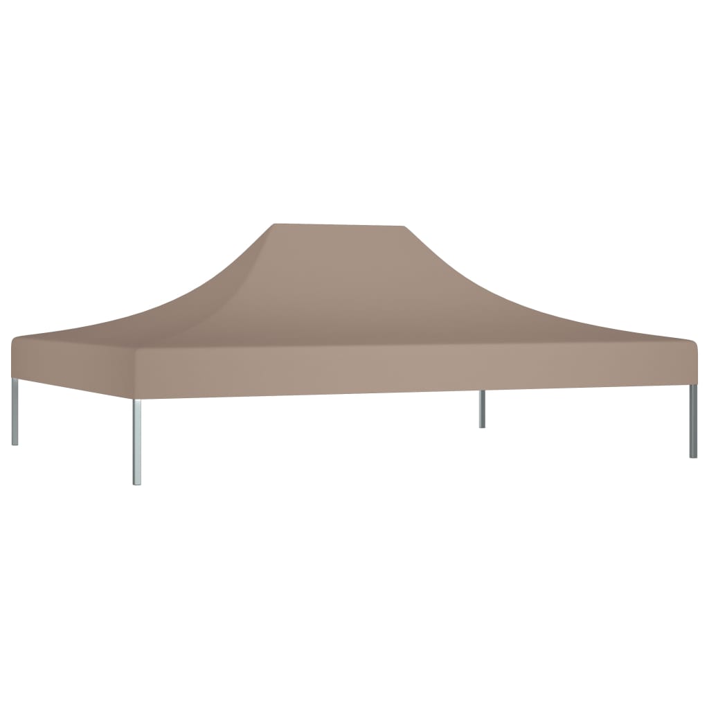 Tetto per Tendone per Feste 4x3 m Grigio Talpa 270 g/m² 315356