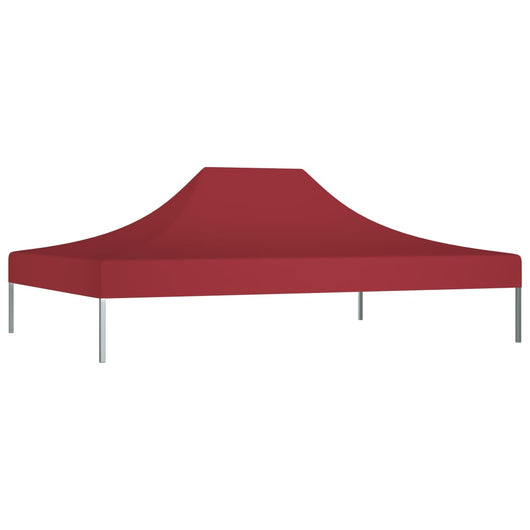 Tetto per Tendone per Feste 4x3 m Rosso Borgogna 270 g/m² 315357