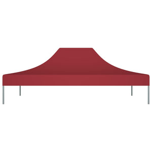 Tetto per Tendone per Feste 4,5x3 m Rosso Borgogna 270 g/m² 315370