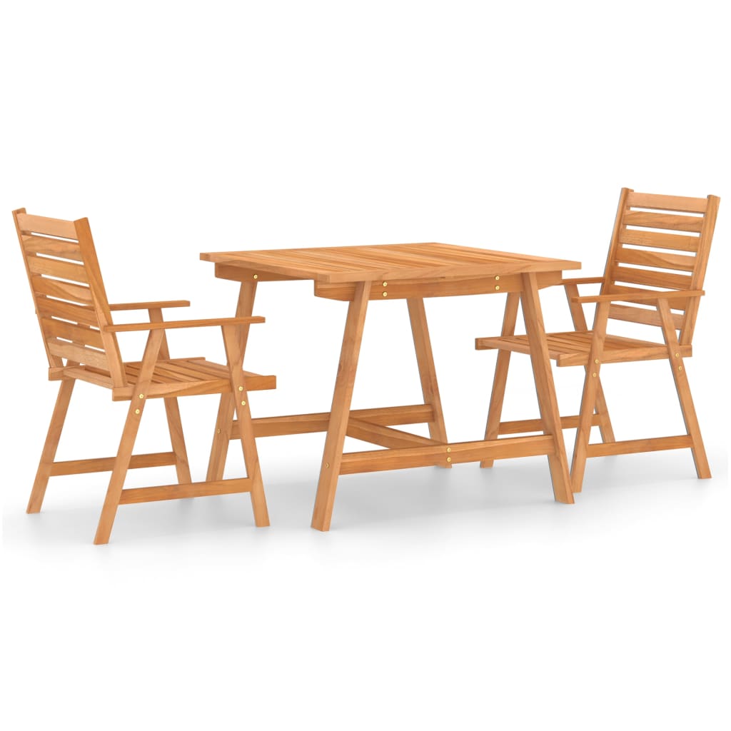 Set da Pranzo da Giardino 3 pz in Legno Massello di Acacia 3057842