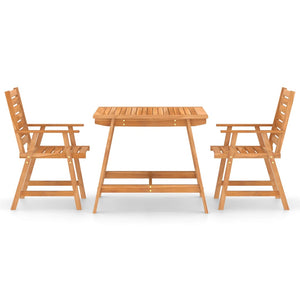 Set da Pranzo da Giardino 3 pz in Legno Massello di Acacia 3057842