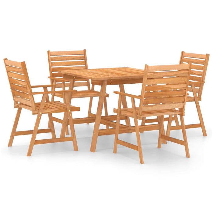 Set da Pranzo da Giardino 5 pz in Legno Massello di Acacia cod mxl 34871