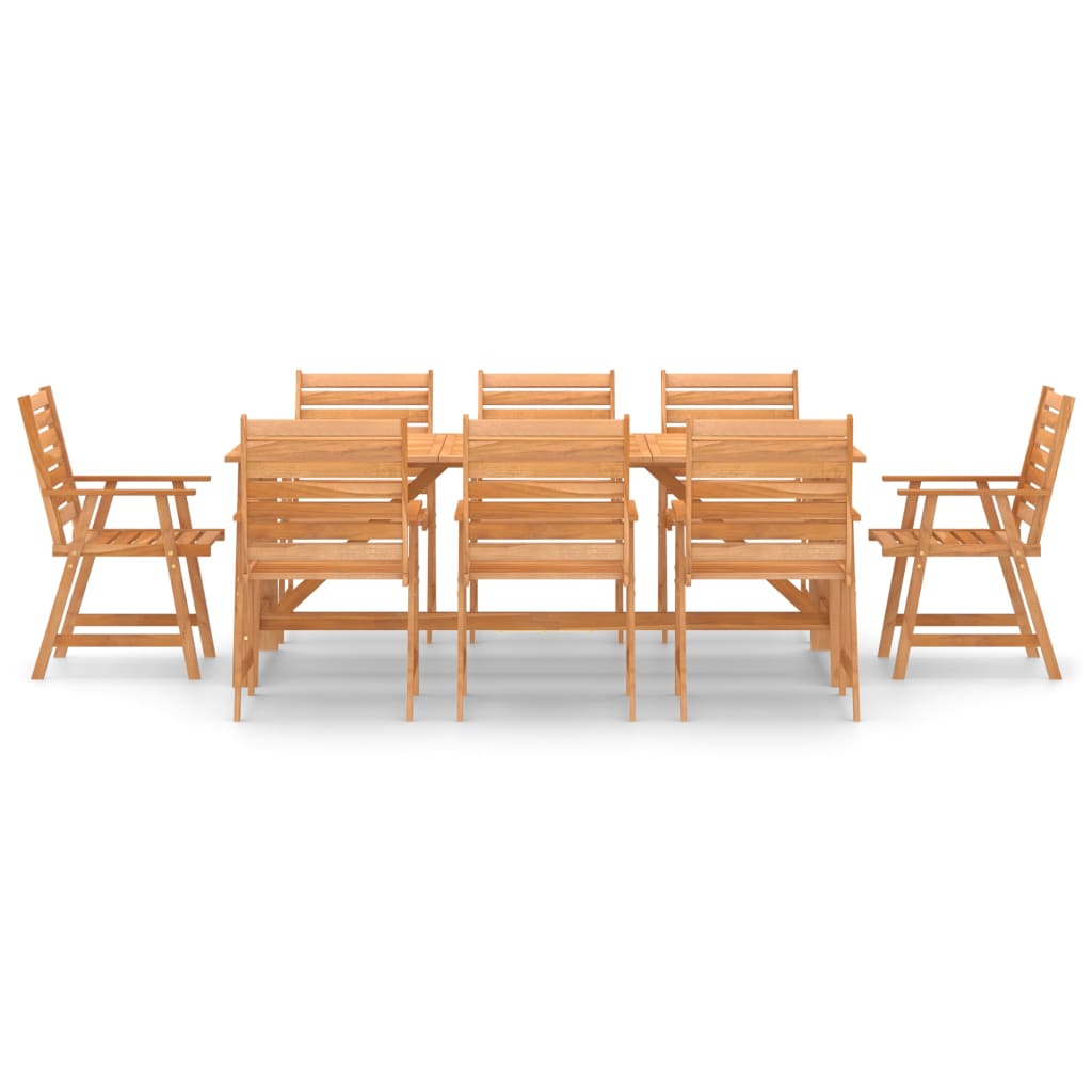 Set Pranzo da Giardino 9 pz in Legno Massello di Acacia cod mxl 40660