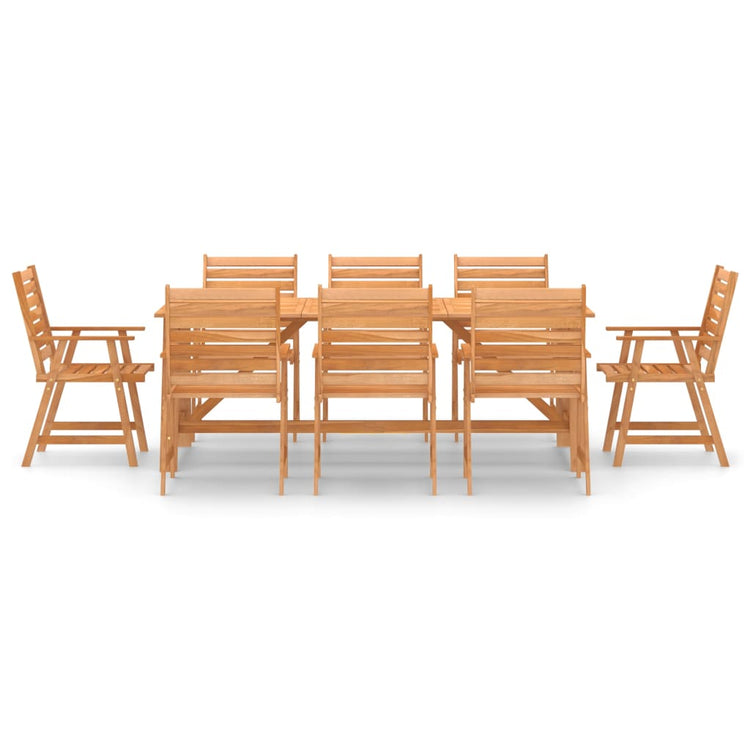 Set Pranzo da Giardino 9 pz in Legno Massello di Acacia cod mxl 40660