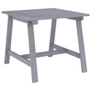 Set Pranzo da Giardino 5 pz in Legno Massello di Acacia Grigio 3057853