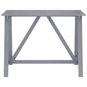 Set da Bar da Giardino 5 pz Grigio in Legno Massello di Acacia 3057860