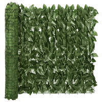 Paravento da Balcone con Foglie Verde Scuro 600x75 cm 315486