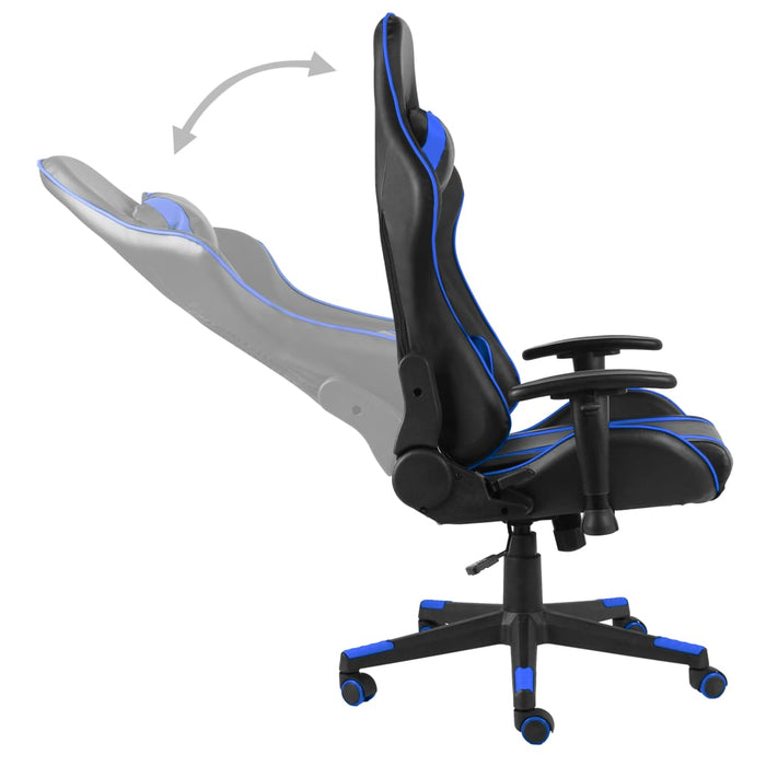 Sedia da Gaming Girevole Blu in PVC cod 10016