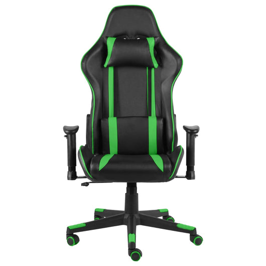 Sedia da Gaming Girevole Verde in PVC cod mxl 69788