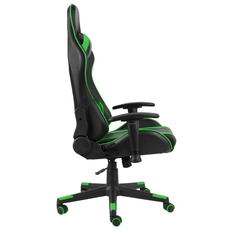 Sedia da Gaming Girevole Verde in PVC cod mxl 69788