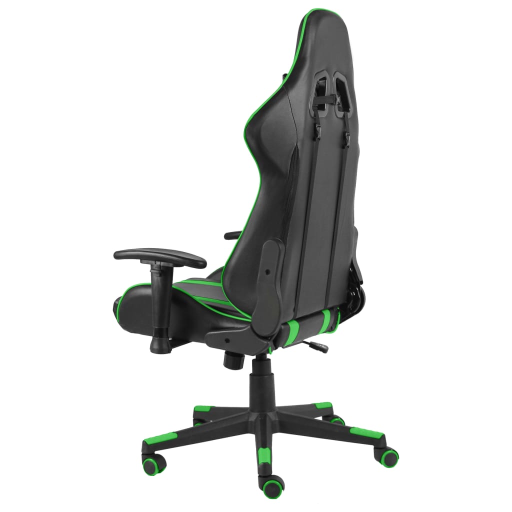 Sedia da Gaming Girevole Verde in PVC cod mxl 69788