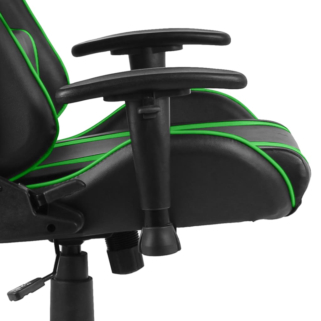 Sedia da Gaming Girevole Verde in PVC cod mxl 69788