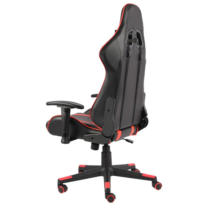 Sedia da Gaming Girevole Rossa in PVC cod mxl 58822