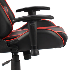 Sedia da Gaming Girevole Rossa in PVC cod mxl 58822