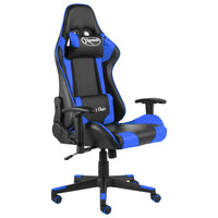 Sedia da Gaming Girevole Blu in PVC cod mxl 73214