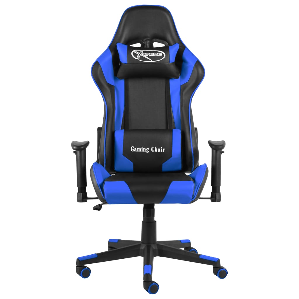 Sedia da Gaming Girevole Blu in PVC cod mxl 73214