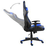 Sedia da Gaming Girevole Blu in PVC cod mxl 73214