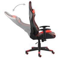 Sedia da Gaming Girevole Rossa in PVC cod mxl 60829