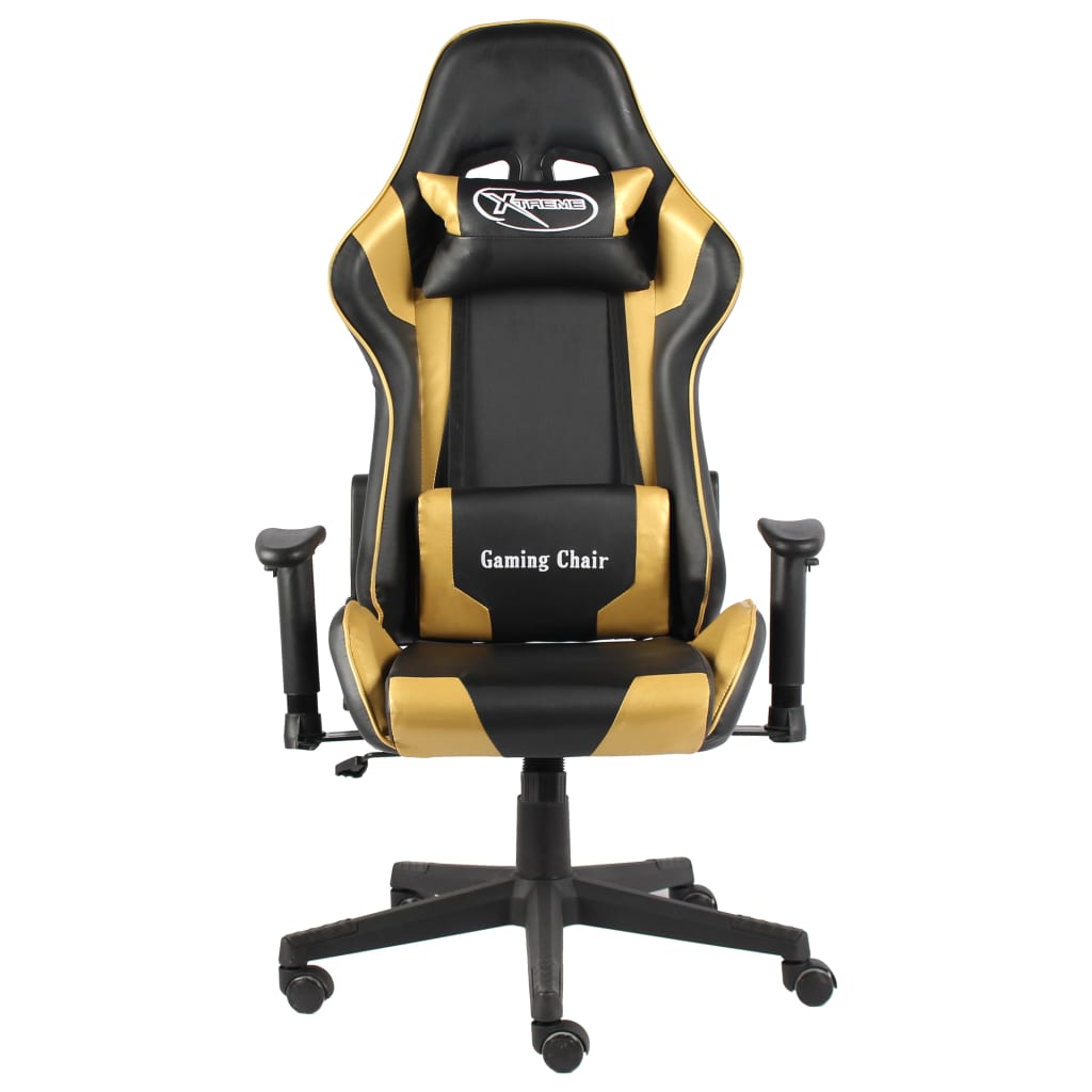 Sedia da Gaming Girevole Oro in PVC