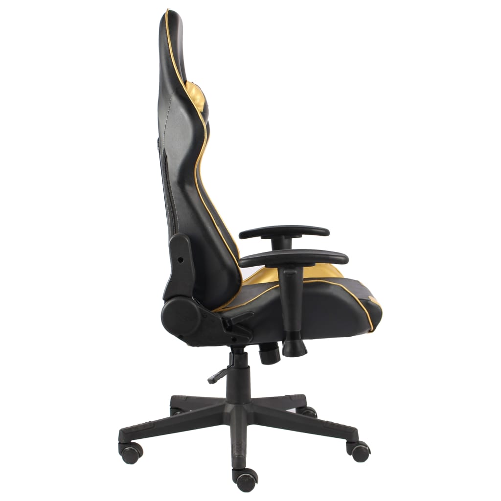 Sedia da Gaming Girevole Oro in PVC