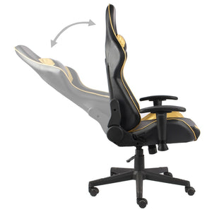 Sedia da Gaming Girevole Oro in PVC