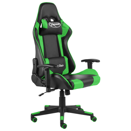 Sedia da Gaming Girevole Verde in PVC cod mxl 60282