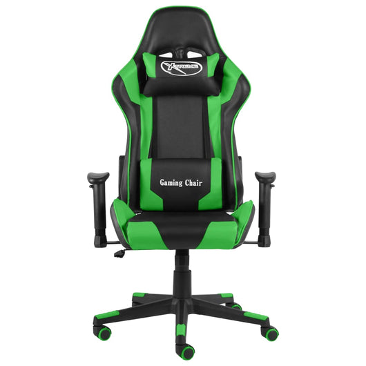 Sedia da Gaming Girevole Verde in PVC cod mxl 60282