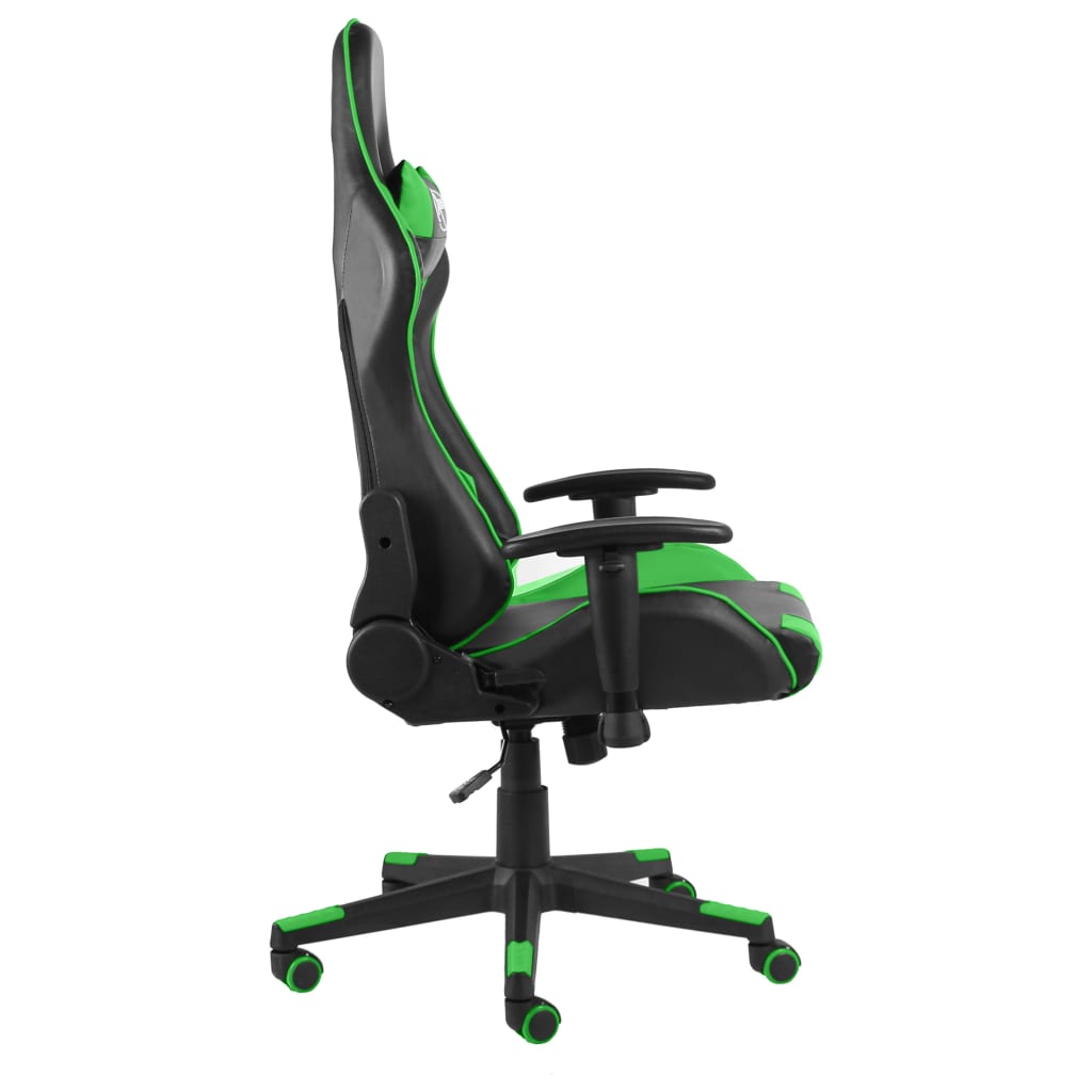 Sedia da Gaming Girevole Verde in PVC cod mxl 60282