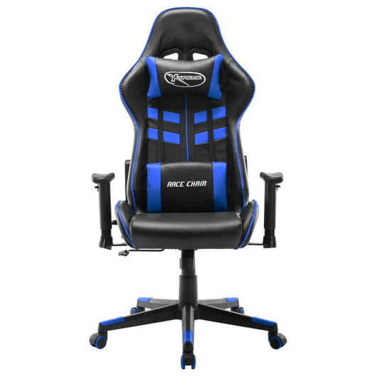 Sedia da Gaming Blu e Nera in Similpelle cod mxl 57884