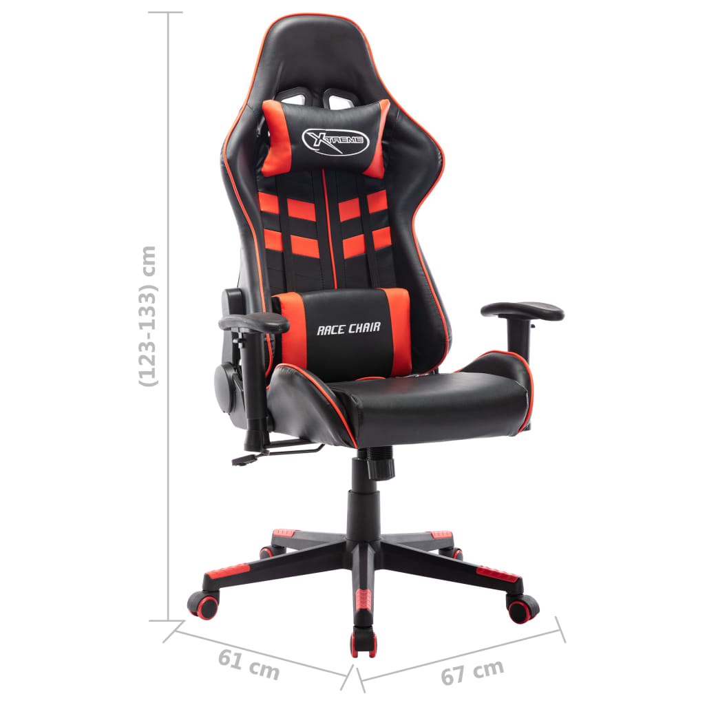 Sedia da Gaming Rossa e Nera in Similpelle cod mxl 62142