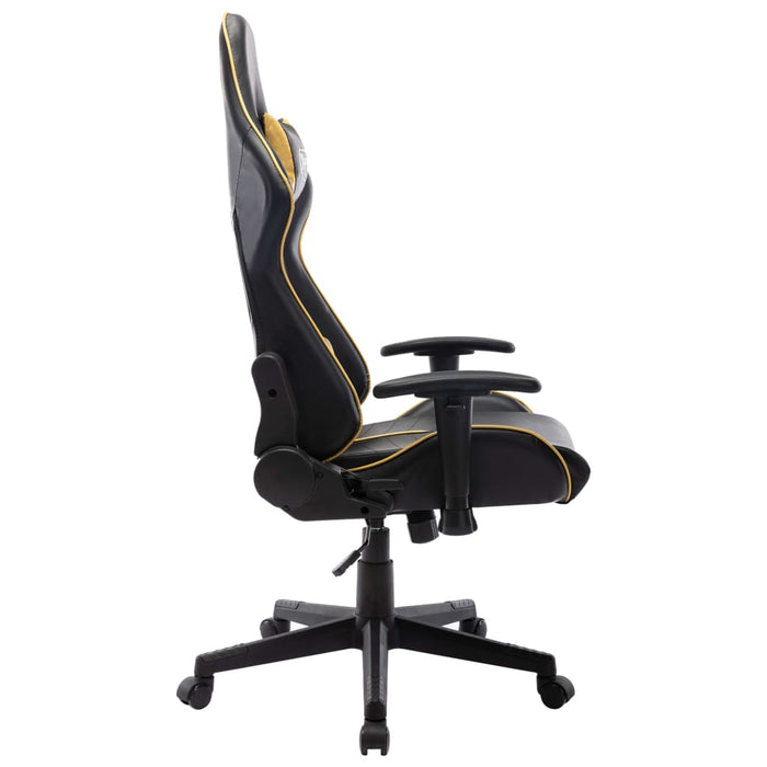 Sedia da Gaming Nera e Oro in Similpelle cod 10718