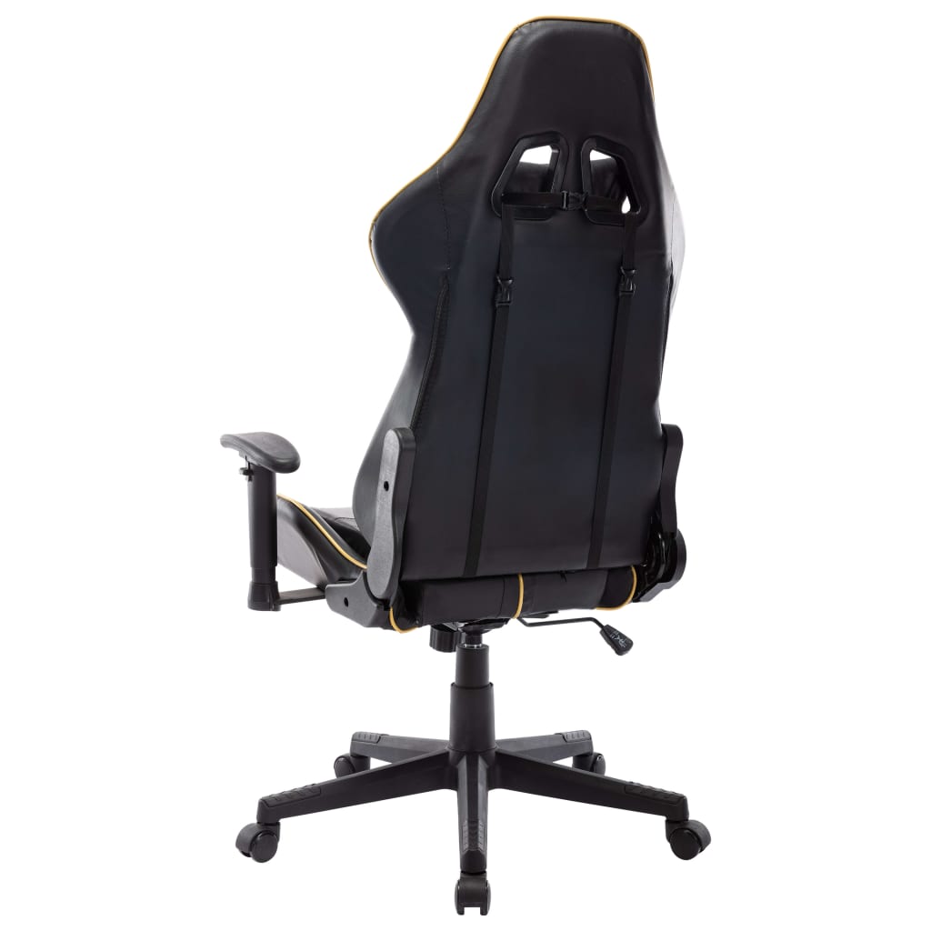 Sedia da Gaming Nera e Oro in Similpelle cod mxl 59953