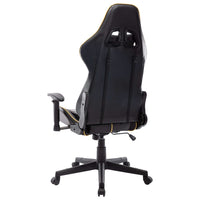 Sedia da Gaming Nera e Oro in Similpelle cod 10718