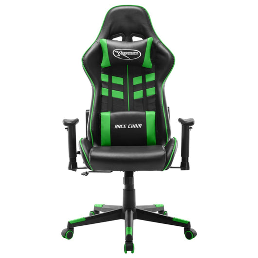 Sedia da Gaming Nera e Verde  in Similpelle cod mxl 56498