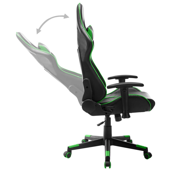 Sedia da Gaming Nera e Verde  in Similpelle cod mxl 56498