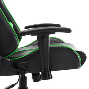 Sedia da Gaming Nera e Verde  in Similpelle cod mxl 56498