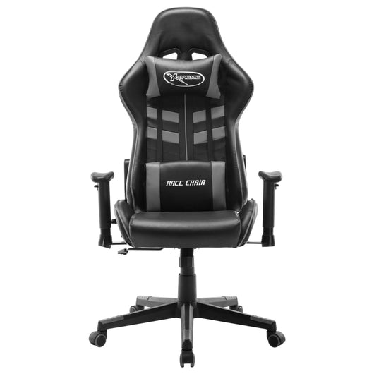 Sedia da Gaming Nera e Grigia in Similpelle cod mxl 58990