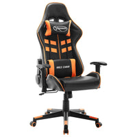 Sedia da Gaming Nera e Arancione in Similpelle 20508