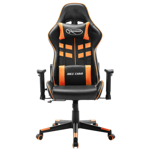 Sedia da Gaming Nera e Arancione in Similpelle cod mxl 58330