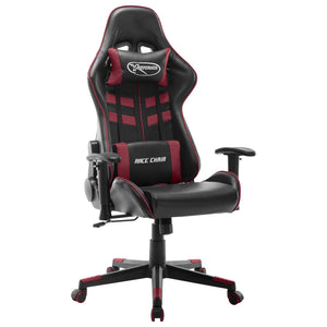 Sedia da Gaming Nera e Rosso Vino in Similpelle cod mxl 59078