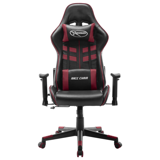 Sedia da Gaming Nera e Rosso Vino in Similpelle cod mxl 59078