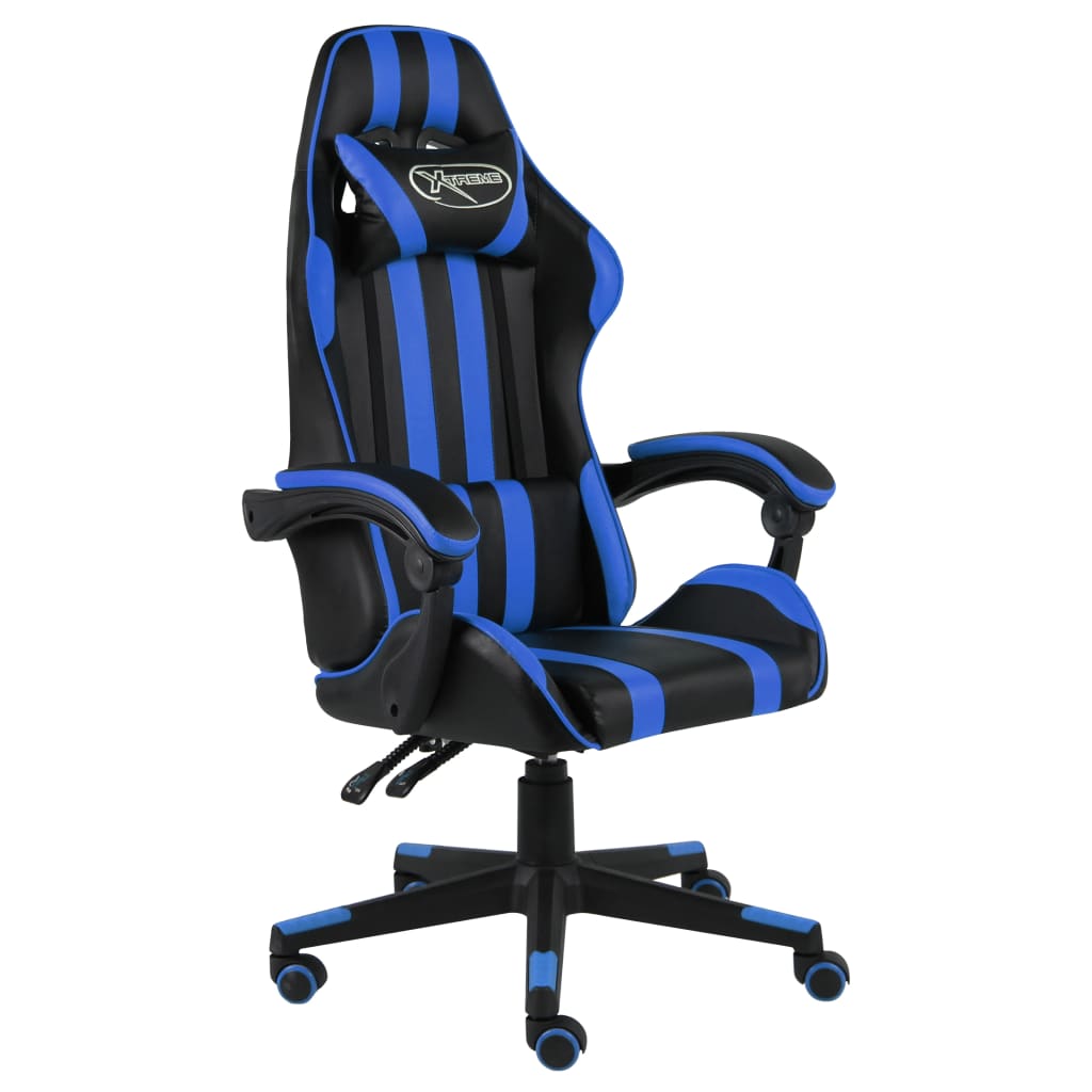 Sedia da Gaming Nero e Blu in Similpelle 20518